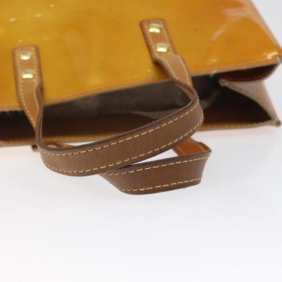 LOUIS VUITTON Monogram Vernis Reade PM Hand Bag Beige M91334 - Picture 7 of 12